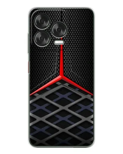 Чехол для ZTE Nubia V70 Design с картинкой «Mercedes Carbon Grid»