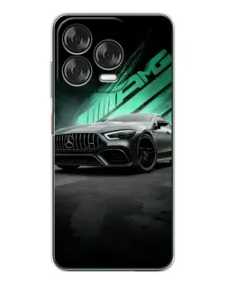 Чехол для ZTE Nubia V70 Design с картинкой «Темный Mercedes AMG»