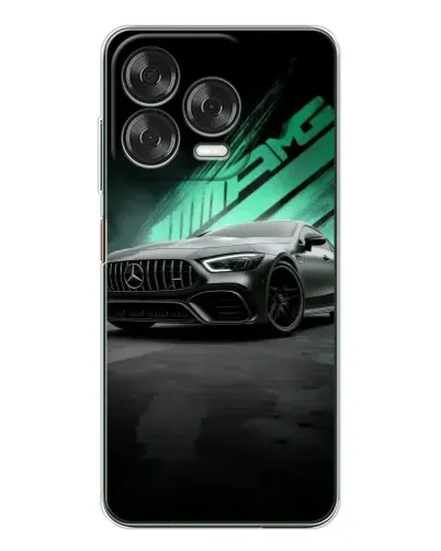 Чехол для ZTE Nubia V70 Design с картинкой «Темный Mercedes AMG»
