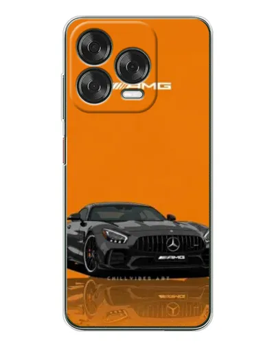 Чехол для ZTE Nubia V70 Design с картинкой «Оранжевый Mercedes AMG»