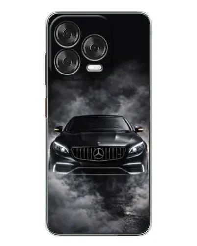 Чехол для ZTE Nubia V70 Design с картинкой «Mercedes в дыму»