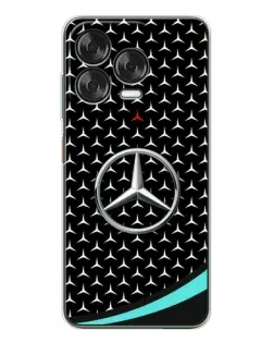 Чехол для ZTE Nubia V70 Design с картинкой «Mercedes — бирюзовый акцент»
