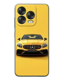 Чехол для ZTE Nubia V70 Design с картинкой «Желтый Mercedes GT»
