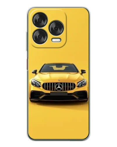 Чехол для ZTE Nubia V70 Design с картинкой «Желтый Mercedes GT»