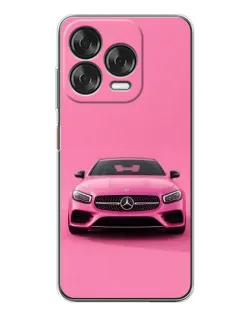 Чохол для ZTE Nubia V70 Design з картинкою «Рожевий Mercedes AMG»