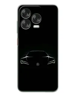 Чохол для ZTE Nubia V70 Design з картинкою «Mercedes — силует авто»