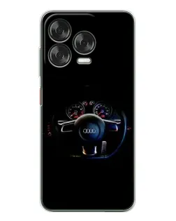 Чехол для ZTE Nubia V70 Design с картинкой «Салон Audi — руль» Чехол для ZTE Nubia V70 Design с картинкой «Салон Audi — руль»