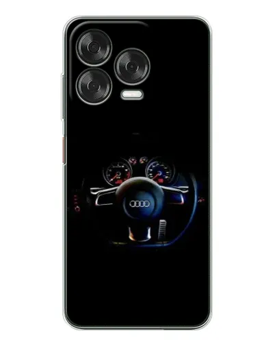 Чехол для ZTE Nubia V70 Design с картинкой «Салон Audi — руль»