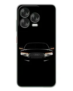 Чехол для ZTE Nubia V70 Design с картинкой «Audi — ночной контур»