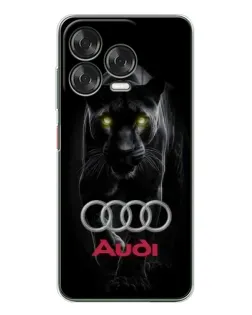Чехол для ZTE Nubia V70 Design с картинкой «Пантера и Audi»