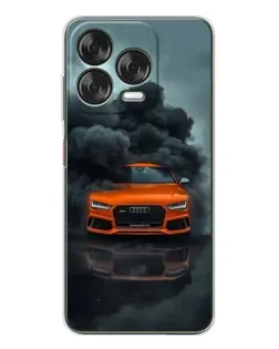 Чехол для ZTE Nubia V70 Design с картинкой «Audi в облаках дыма»