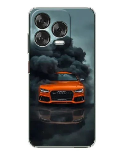 Чехол для ZTE Nubia V70 Design с картинкой «Audi в облаках дыма»