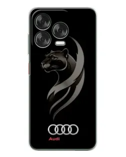 Чехол для ZTE Nubia V70 Design с картинкой «Графика — пантера и Audi»