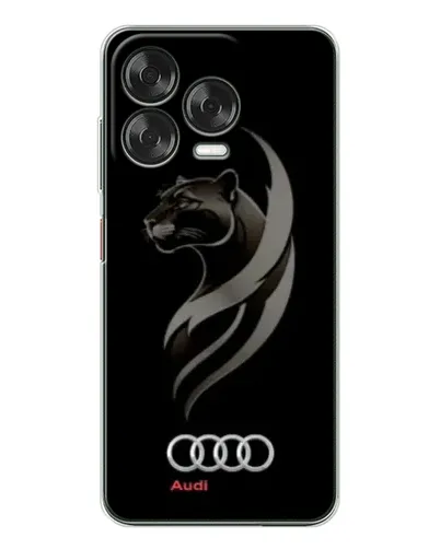 Чехол для ZTE Nubia V70 Design с картинкой «Графика — пантера и Audi»