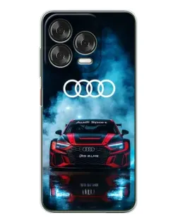 Чехол для ZTE Nubia V70 Design с картинкой «Audi Sport — неон»
