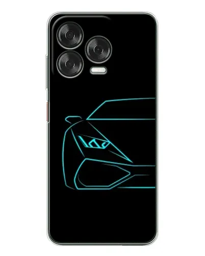 Чехол для ZTE Nubia V70 Design с картинкой «Голубой силуэт Lamborghini» Чехол для ZTE Nubia V70 Design с картинкой «Голубой силуэт Lamborghini»