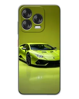 Чехол для ZTE Nubia V70 Design с картинкой «Салатовый Lamborghini Huracan»