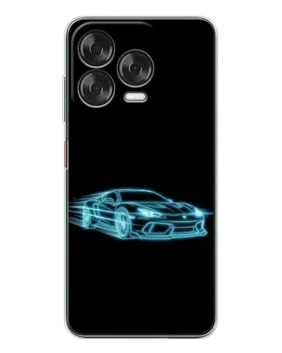 Чехол для ZTE Nubia V70 Design с картинкой «Неоновый контур Lamborghini» Чехол для ZTE Nubia V70 Design с картинкой «Неоновый контур Lamborghini»