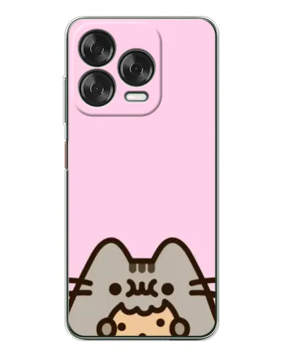 Чохол для ZTE Nubia V70 Design з картинкою «Pusheen та печиво»