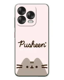 Чохол для ZTE Nubia V70 Design з картинкою «Pusheen логотип»