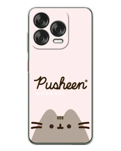 Чохол для ZTE Nubia V70 Design з картинкою «Pusheen логотип»