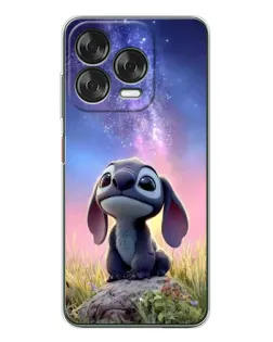 Чехол для ZTE Nubia V70 Design с картинкой «Стич на рассвете»