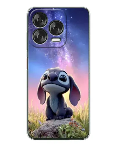 Чехол для ZTE Nubia V70 Design с картинкой «Стич на рассвете»