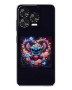 Чехол для ZTE Nubia V70 Design с картинкой «Stitch в цветах»