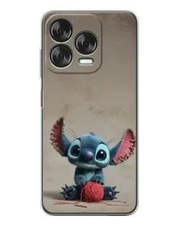 Чехол для ZTE Nubia V70 Design с картинкой «Стич на коричневом фоне»