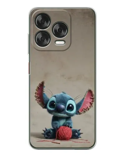 Чехол для ZTE Nubia V70 Design с картинкой «Стич на коричневом фоне»