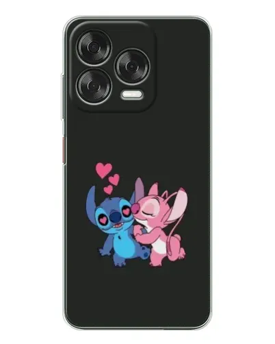 Чехол для ZTE Nubia V70 Design с картинкой «Анжел целует Стича»