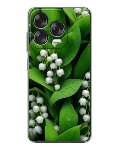 Чехол для ZTE Nubia V70 Design с картинкой «Ландыши в зелени»