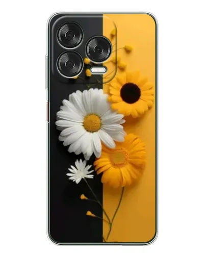 Чехол для ZTE Nubia V70 Design с картинкой «Подсолнух и ромашка»
