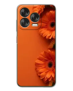 Чехол для ZTE Nubia V70 Design с картинкой «Оранжевые герберы» Чехол для ZTE Nubia V70 Design с картинкой «Оранжевые герберы»
