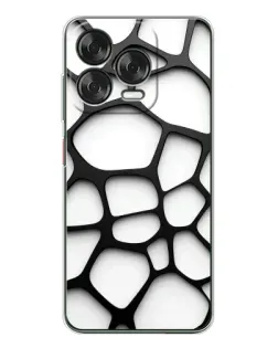 Чехол для ZTE Nubia V70 Design с картинкой «Белая объемная сетка»