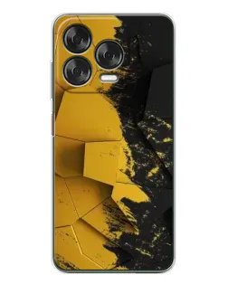 Чехол для ZTE Nubia V70 Design с картинкой «Золотые осколки геометрии»