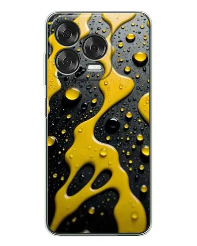 Чехол для ZTE Nubia V70 Design с картинкой «Жидкое желтое золото» Чехол для ZTE Nubia V70 Design с картинкой «Жидкое желтое золото»