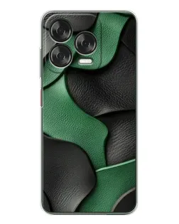 Чехол для ZTE Nubia V70 Design с картинкой «Зеленые кожаные волны»