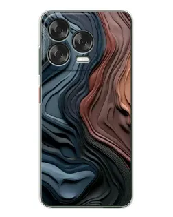 Чехол для ZTE Nubia V70 Design с картинкой «Цветные волны каньона»