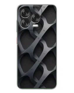 Чехол для ZTE Nubia V70 Design с картинкой «Объемное серое плетение»
