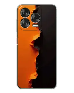 Чехол для ZTE Nubia V70 Design с картинкой «Оранжевый разлом»