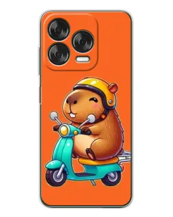 Чехол для ZTE Nubia V70 Design с картинкой «Капибара на скутере» Чехол для ZTE Nubia V70 Design с картинкой «Капибара на скутере»