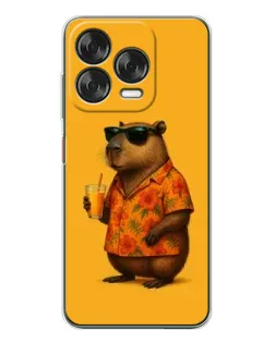 Чехол для ZTE Nubia V70 Design с картинкой «Капибара на отдыхе» Чехол для ZTE Nubia V70 Design с картинкой «Капибара на отдыхе»