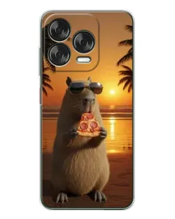 Чехол для ZTE Nubia V70 Design с картинкой «Капибара с пиццей» Чехол для ZTE Nubia V70 Design с картинкой «Капибара с пиццей»