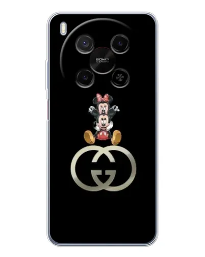 Чехол для ZTE Nubia V70 Max с картинкой «Минни Маус на лого»