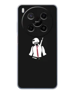 Чехол для ZTE Nubia V70 Max с картинкой «PUBG — силуэт воина»