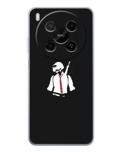 Чехол для ZTE Nubia V70 Max с картинкой «PUBG — силуэт воина» Чехол для ZTE Nubia V70 Max с картинкой «PUBG — силуэт воина»