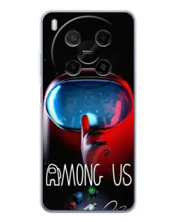 Чехол для ZTE Nubia V70 Max с картинкой «Красный импостер — макро»