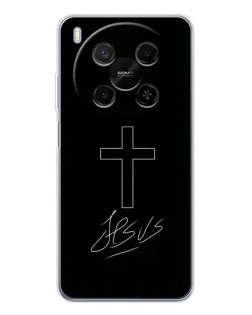 Чохол для ZTE Nubia V70 Max з картинкою «Графічний хрест Jesus»