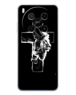 Чохол для ZTE Nubia V70 Max з картинкою «Сяючий хрест Jesus»